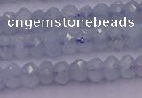 CRB711 15.5 inches 2.5*4mm faceted rondelle aquamarine beads