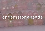 CRB716 15.5 inches 2.5*4mm faceted rondelle morganite beads