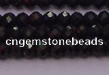 CRB721 15.5 inches 3*4mm faceted rondelle black tourmaline beads