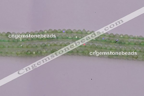 CRB722 15.5 inches 3*4mm faceted rondelle prehnite gemstone beads