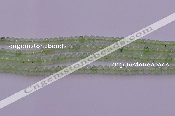 CRB723 15.5 inches 2.5*4mm faceted rondelle prehnite gemstone beads