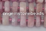 CRB826 15.5 inches 6*10mm faceted rondelle kunzite beads