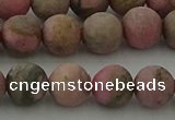 CRC1003 15.5 inches 10mm round matte rhodochrosite gemstone beads