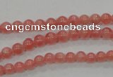 CRC101 15.5 inches 5mm round natural argentina rhodochrosite beads