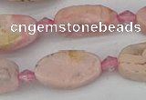 CRC1011 15.5 inches 8*16mm oval rhodochrosite gemstone beads