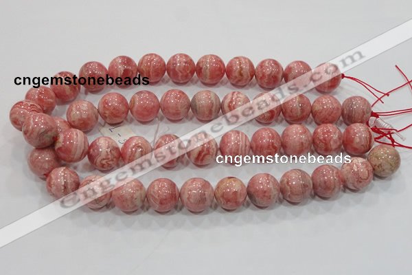 CRC102 15.5 inches 18mm round natural argentina rhodochrosite beads