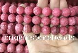 CRC1055 15.5 inches 13mm faceted round rhodochrosite beads