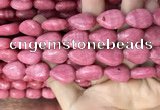 CRC1064 15.5 inches 13*18mm flat teardrop rhodochrosite beads