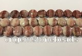 CRC1070 15.5 inches 20mm flat round rhodochrosite beads