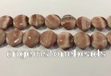 CRC1072 15.5 inches 25mm flat round rhodochrosite beads