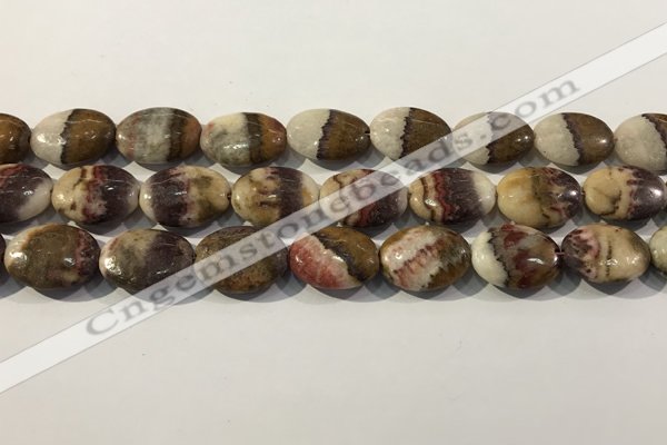 CRC1077 15.5 inches 15*20mm oval rhodochrosite beads wholesale