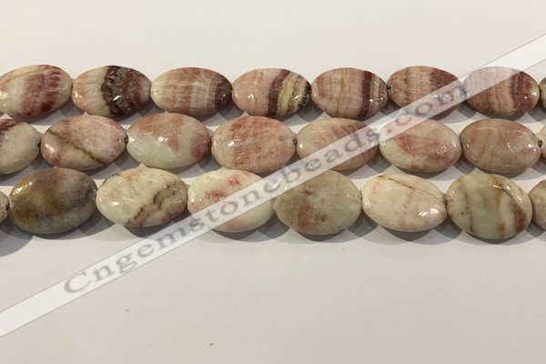 CRC1079 15.5 inches 18*25mm oval rhodochrosite beads wholesale