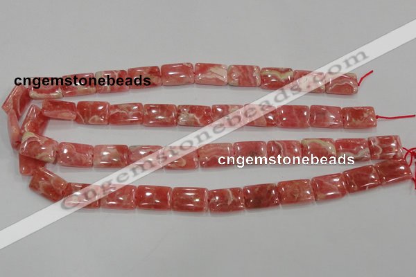 CRC108 15.5 inches 13*18mm rectangle natural argentina rhodochrosite beads