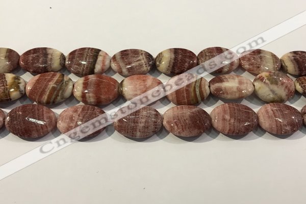 CRC1080 15.5 inches 18*25mm oval rhodochrosite beads wholesale