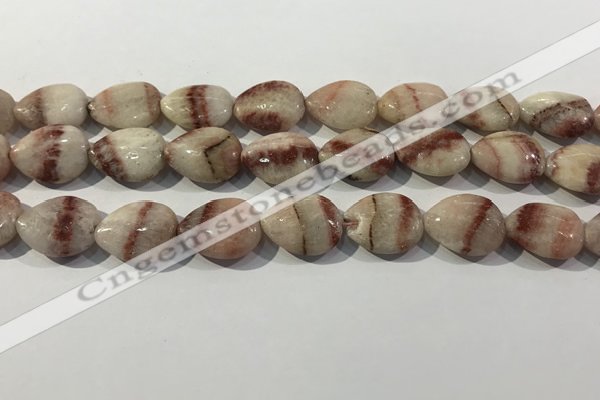 CRC1083 15.5 inches 15*20mm flat teardrop rhodochrosite beads