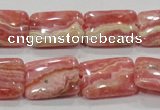 CRC109 15.5 inches 15*20mm rectangle natural argentina rhodochrosite beads