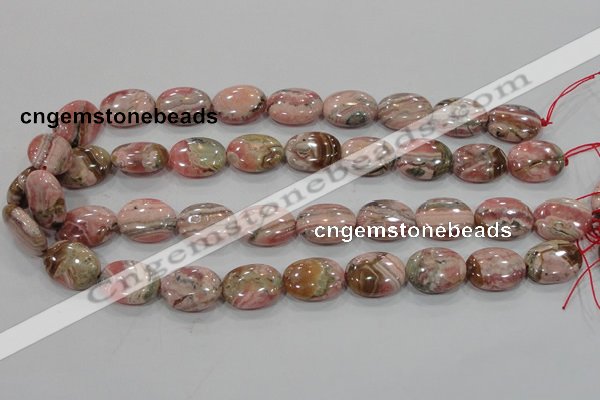 CRC113 15.5 inches 15*20mm oval natural argentina rhodochrosite beads