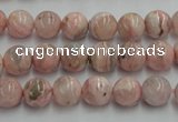 CRC152 15.5 inches 8mm round Argentina rhodochrosite beads