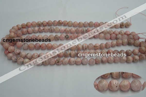 CRC152 15.5 inches 8mm round Argentina rhodochrosite beads