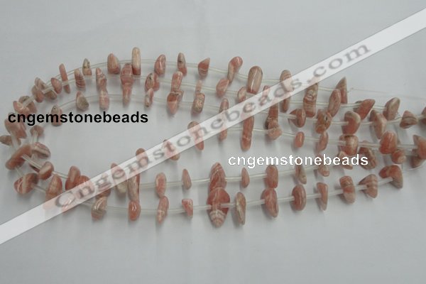 CRC159 15.5 inches 3*6mm - 5*12mm chips Argentina rhodochrosite beads