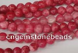 CRC18 15.5 inches 6mm round dyed rhodochrosite gemstone beads