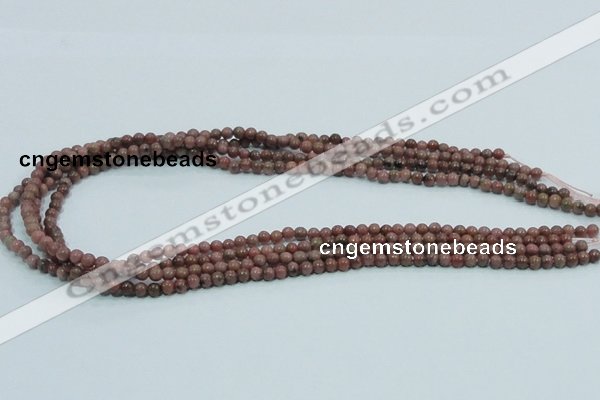 CRC200 16 inches 4mm round rhodochrosite gemstone beads wholesale