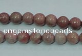 CRC202 16 inches 8mm round rhodochrosite gemstone beads wholesale