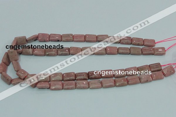 CRC206 16 inches 10*14mm rectangle rhodochrosite gemstone beads