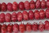 CRC21 15.5 inches 7*11mm rondelle dyed rhodochrosite gemstone beads