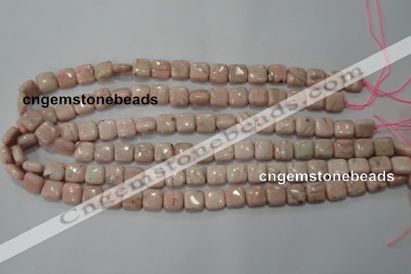 CRC301 15.5 inches 10*10mm square Peru rhodochrosite beads