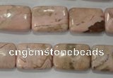 CRC305 15.5 inches 13*18mm rectangle Peru rhodochrosite beads