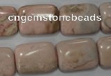 CRC306 15.5 inches 15*20mm rectangle Peru rhodochrosite beads