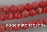 CRC403 15.5 inches 10mm faceted round synthetic rhodochrosite beads