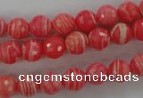 CRC403 15.5 inches 10mm faceted round synthetic rhodochrosite beads