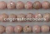 CRC454 15.5 inches 12mm faceted round Argentina rhodochrosite beads