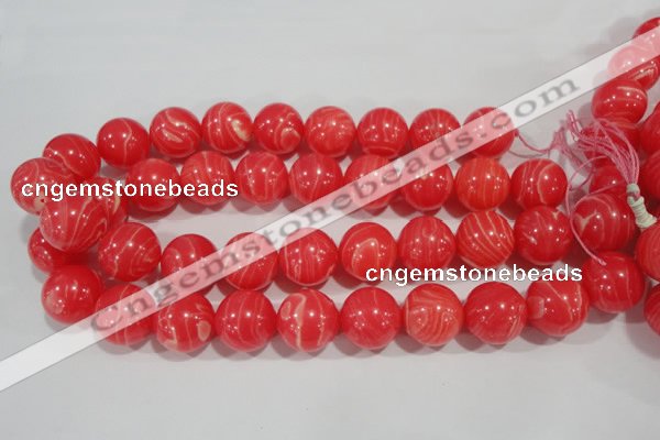 CRC508 15.5 inches 20mm round synthetic rhodochrosite beads