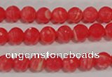 CRC512 15.5 inches 8mm faceted round synthetic rhodochrosite beads