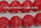 CRC516 15.5 inches 16mm faceted round synthetic rhodochrosite beads