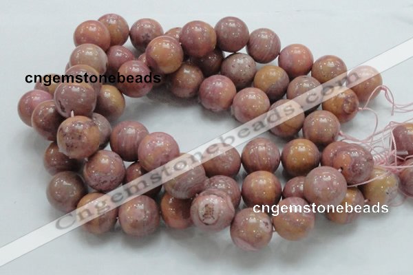 CRC56 15.5 inches 20mm round rhodochrosite gemstone beads wholesale