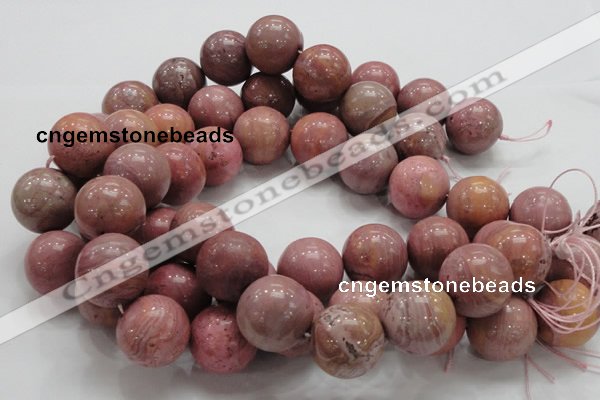 CRC57 15.5 inches 22mm round rhodochrosite gemstone beads wholesale