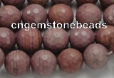 CRC60 15.5 inches 12mm faceted round rhodochrosite gemstone beads