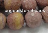 CRC64 15.5 inches 20mm faceted round rhodochrosite gemstone beads