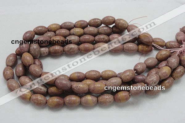 CRC67 15.5 inches 13*18mm rice rhodochrosite gemstone beads