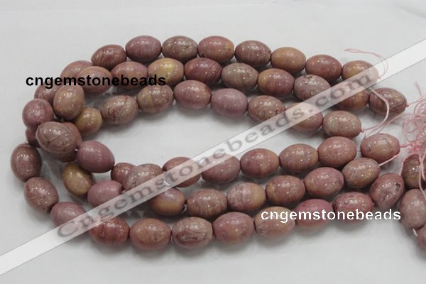 CRC68 15.5 inches 15*20mm rice rhodochrosite gemstone beads