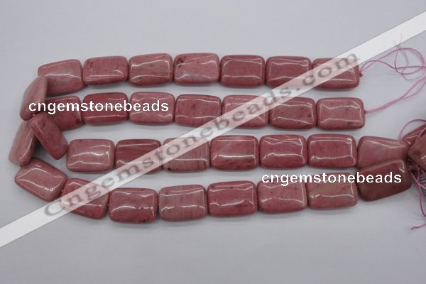 CRC702 15.5 inches 18*25mm rectangle rhodochrosite beads wholesale