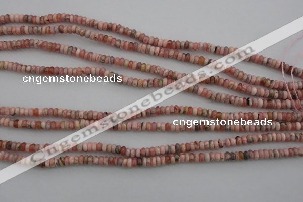 CRC750 15.5 inches 2.5*4mm rondelle rhodochrosite beads wholesale