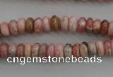 CRC751 15.5 inches 3*5mm rondelle rhodochrosite beads wholesale