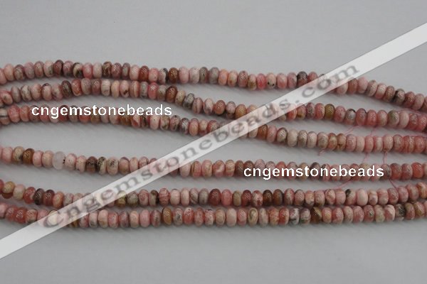 CRC752 15.5 inches 4*6mm rondelle rhodochrosite beads wholesale