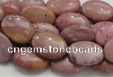 CRC77 15.5 inches 12*18mm oval rhodochrosite gemstone beads