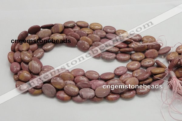 CRC77 15.5 inches 12*18mm oval rhodochrosite gemstone beads